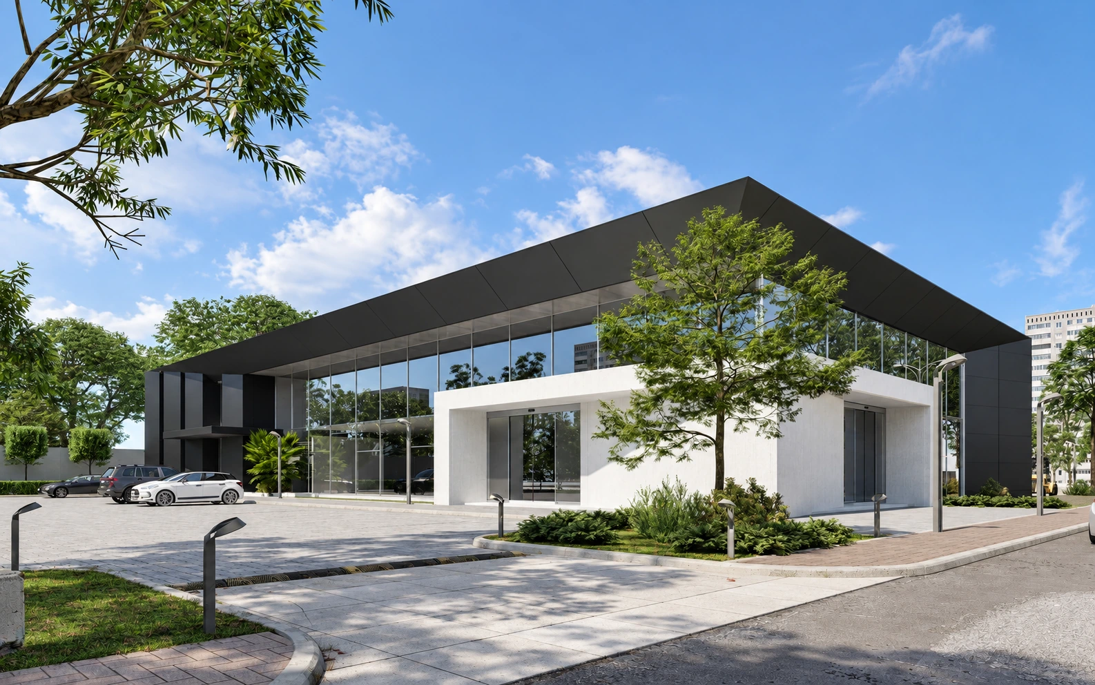 Buildaf Show Room, architectural visualisation by Neoteros Group